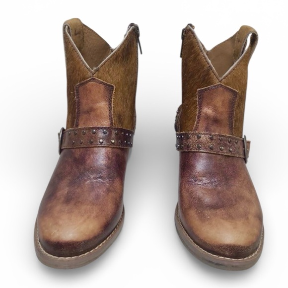 Sterling River Hair-On Hide Western Ankle Boots – Women’s 7 - Picture 2 of 8